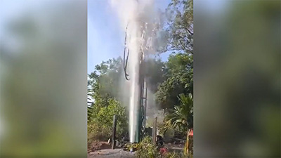 Буровая установка KW280 для водяных скважин на рабочем участке